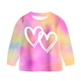 thumbnail image 5 of Girls Outfits Tie Dye Sweatshirt & Leggings 2Pcs Girls Clothes Set | Long Sleeve Tie Dye Graphic Print Sweatshirt Tops with Matching Leggings Print Pants Fall Winter Clothes Set Lounge Set, 5 of 6
