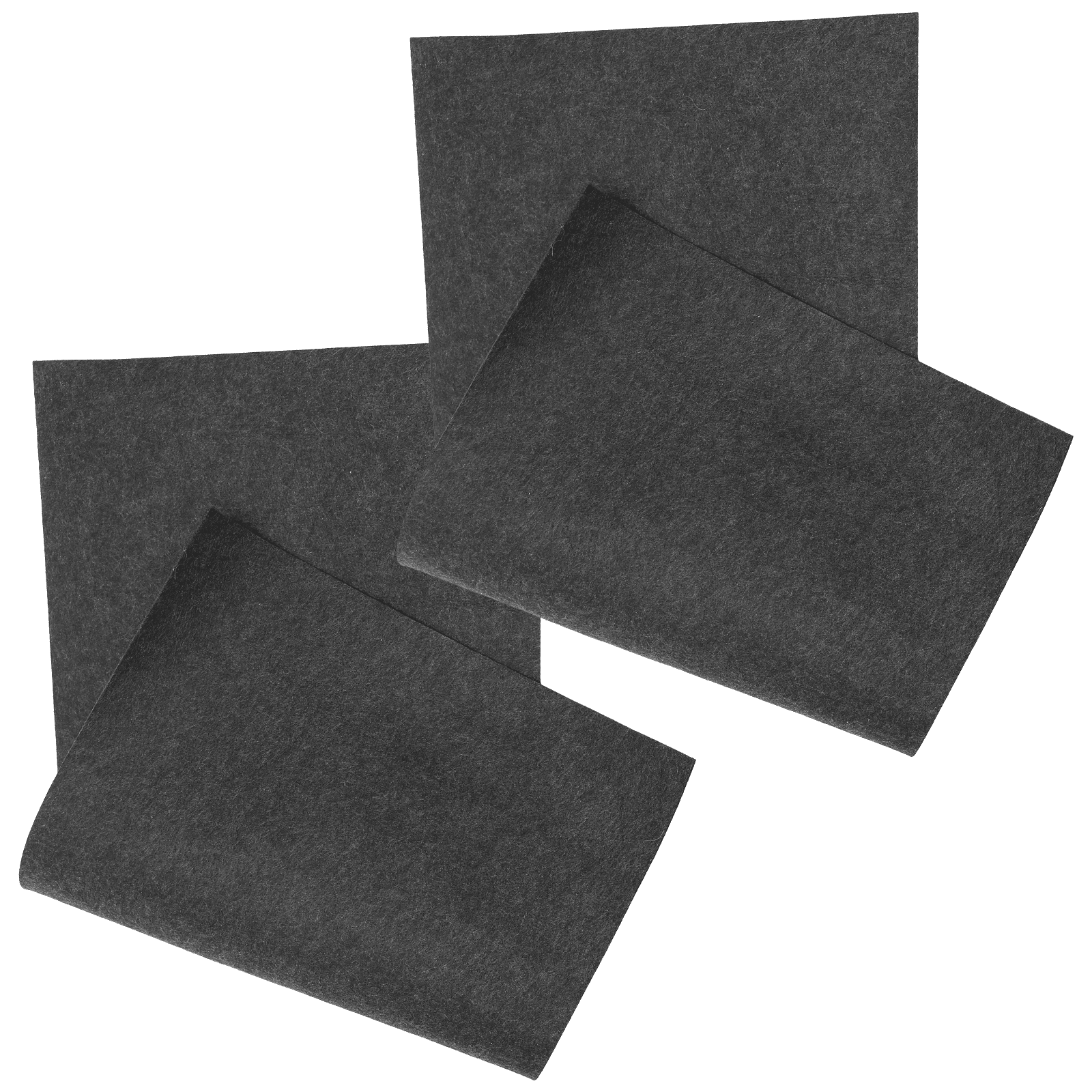 OUNONA Grey Non-Woven Felt Fabric 3mm Thick for Sewing, Quilting, Crafts, Projects and Uses