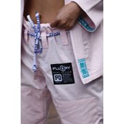 FLUORY Adult All Around Brazilian Jiu Jitsu BJJ Gi no Belt Text Embroidery WUHUI