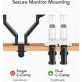 thumbnail image 4 of Support Double pour Moniteur pour to es Ressort Pneumatique Support Double pour Moniteur Entièrement Flexible Réglable avec Inclinaison Pivotement Rotation VESA / Lb par Bras, 4 of 7