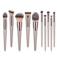 thumbnail image 1 of 10-pack professional makeup brushes, makeup set - Rosé pink, 1 of 1