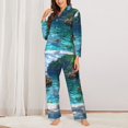 thumbnail image 2 of Naloa Tropical Paradise Window View Pajamas for Women Set, Womens Pajama Sets, Lounge Sets for Women, 2pjs for Women-XX-Large, 2 of 7