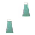 thumbnail image 3 of facefd 1/2/3 Dido Apron PVC Adjustable Sleeveless Apron Waterproof Oil-proof Cooking Bib Kitchen Accessory Green 2PCS, 3 of 6