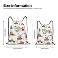 thumbnail image 5 of Yiaed Excavator Print Drawstring Bags Drawstring Backpack Bulk String Back Pack Gym Sport Bag-Medium, 5 of 5