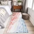 thumbnail image 4 of 2'x6' Rug Runners for Hallways Kitchen, Ombre Orange Blue Non Slip Entryway Beside Floor Carpet Runner, Summer Coastal Ocean Sea Beach Wave Washable Laundry Room Bedroom Throw Rugs Mat for Family Pet, 4 of 8