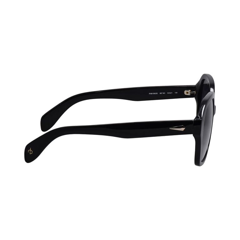 Rag & Bone RNB 1063/S Plastic Womens Square Sunglasses Black  display picture 1