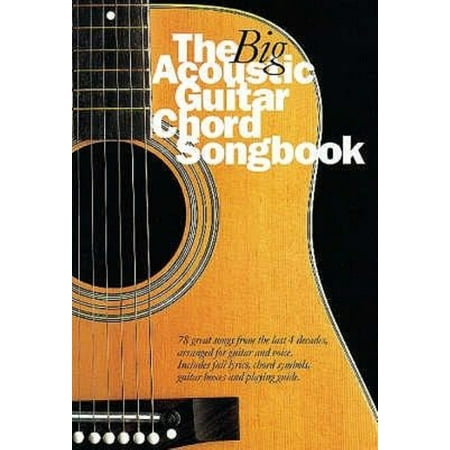 Guitar Chord Songbook Book - The Big Acoustic Guitar Chord Songbook (Paperback)