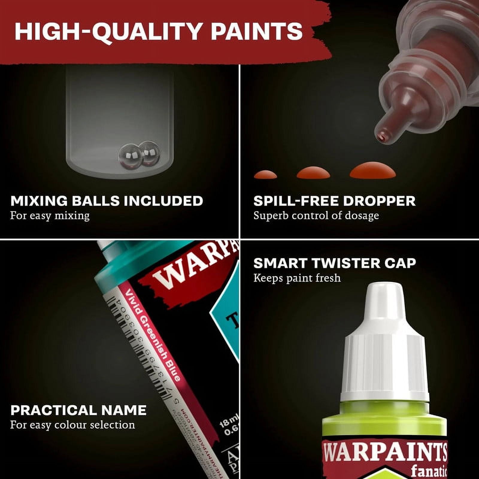 The Army Painter Warpaints Fanatic Flexible Triad: Ruddy Browns - Model Paint Set for Miniatures