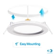 thumbnail image 2 of Infibrite 4” White Baffle Trim LED Light Fixture, Dimmable Slim Ceiling Recessed Downlight, 5CCT, 6 Pack, 2 of 10
