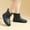 Black, variant on Women's Versatile Non-Slip Rubber Rain Boots, Comfortable Waterproof Solid Color Water Boots Black 8.5(41)