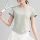 thumbnail image 4 of mfyjkho Tops Para Hacer Ejercicio Para Mujer, Blusa Informal De Manga Corta Con Capucha Y Cuello Redondo De Talla Grande Para Mujer Tops Para Hacer Ejercicio S, 4 of 4