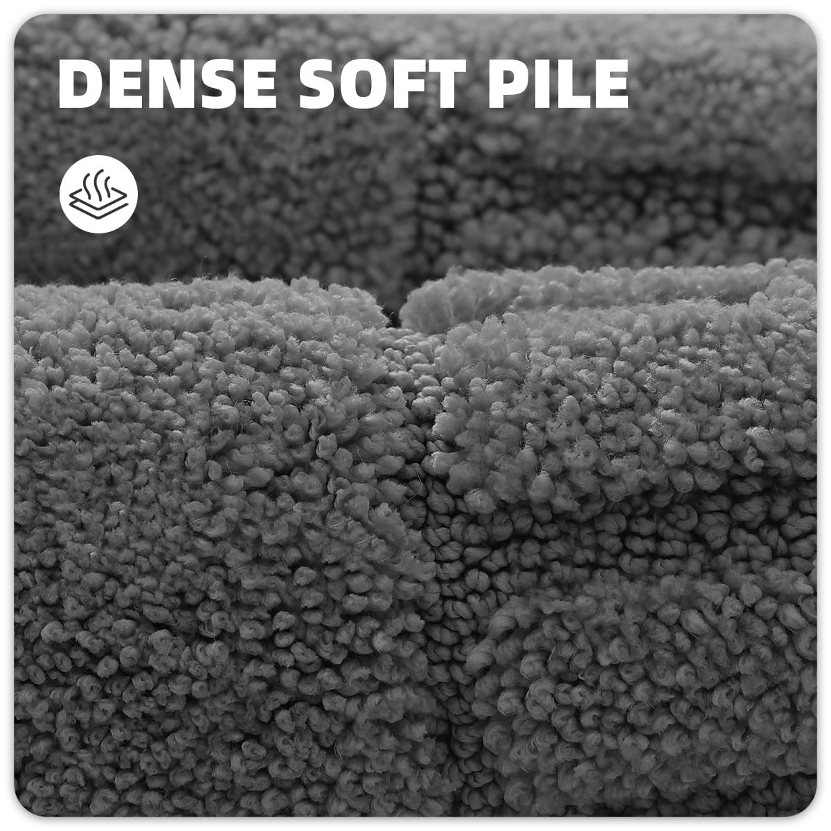 PABUBE Bathroom Rugs 20"x32", Absorbent Bath Mats Rugs for Bathroom Floor Non Slip Non Skid, Soft Shag Microfiber Machine Washable Shower Bath Mat for Bathroom Decor, Dark Gray