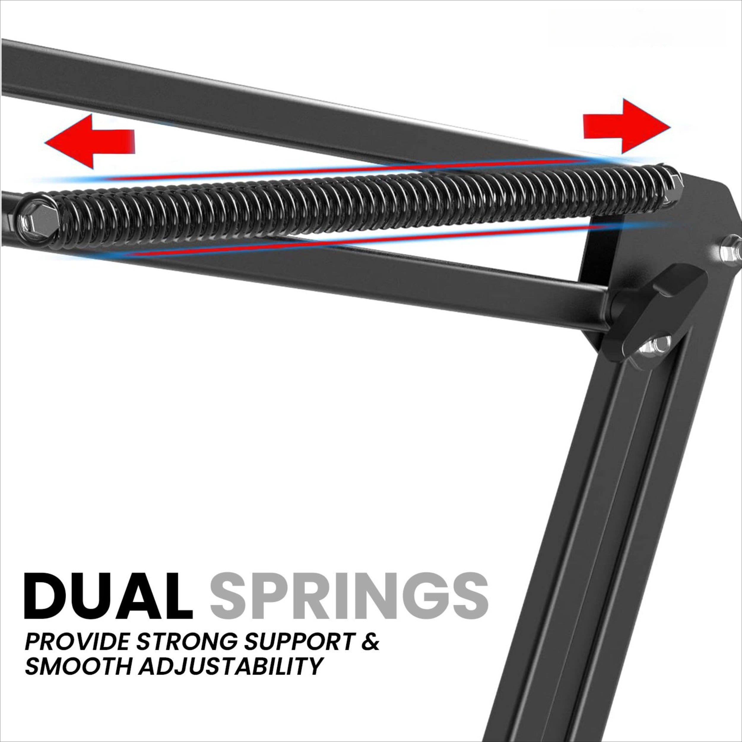 Upgraded Adjustable Cantilever Microphone Stand, with A Shockproof Cover, 3/8-inch To 5/8-inch Adapter, Shockproof Base and Cable Ties, A Total of 16 Stand Sets, Suitable for Broadcasting Studios.