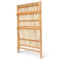 thumbnail image 2 of Giantex 3-Tier Hanging Plant Stand Storage Shelf, Folding Flower Pot Organizer Display Storage Rack, Adjustable Hanger Rod, Bamboo Planters Shelves Potted Holder for Patio Garden Balcony Bathroom, 2 of 10
