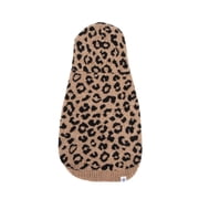Oodles Fall Multi-Colored Leopard Print Hooded Dog Sweater, Medium