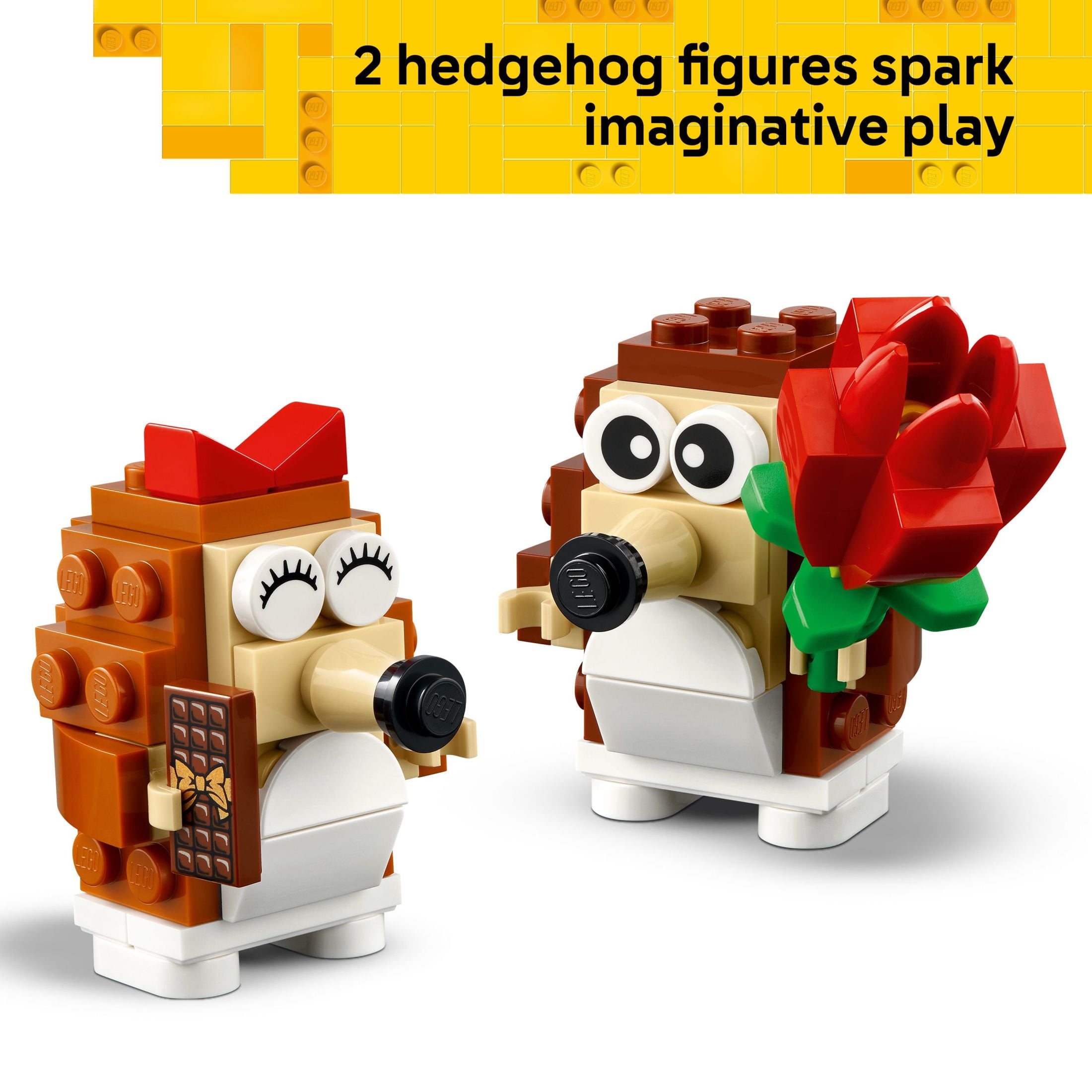 LEGO Hedgehog Picnic Date Building Set - Animal Toy Figures and Playset, Cute Gift for Kids, 40711