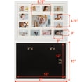 thumbnail image 7 of 13 Opening Collage Picture Frame K-12 with Double White Mat - Displays One 4x6 and Twelve Wallet Size 2.5x3.5 - Wall Mounting, Landscape, Portrait, 7 of 7