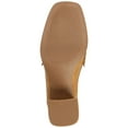 thumbnail image 5 of Journee Womens Aisha Moc Toe Stacked Heel Comfort Pumps, 5 of 9