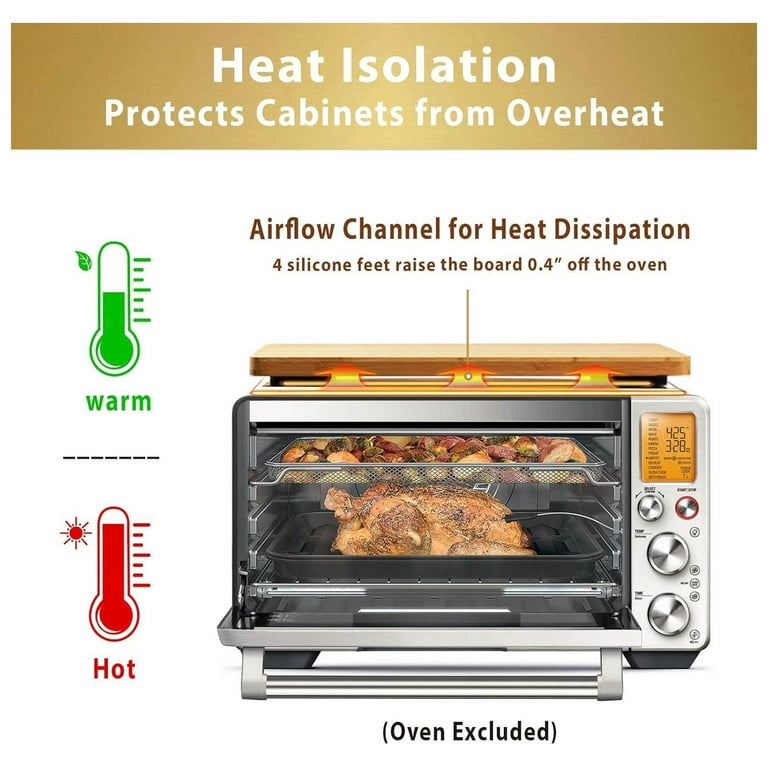Cutting board Compatible with Breville BOV900BSS the Smart Oven Air Fryer  Pro, Accessories for Countertop Convection Oven, With Heat Resistant  Silicone Feet, Creates Storage Space, s Cabinets 