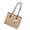 Brown, variant on Commute Purse for Women, Structured Shoulder Bag with Double Straps, PU Exterior, Charm Accent Detail