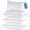 White-Queen (Pack of 4), variant on Pillows Queen Size For Sleeping Soft And Supportive Bed Pillow With Down Alternative Filling Side Sleepers Hotel Collection