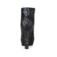thumbnail image 2 of Unique Bargains Bottines à Talon Épais à Plateforme Pailletées pour Femme Noires (Taille 8,5), 2 of 7