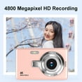 thumbnail image 5 of Trending,Digital Camera 1080P HD Photography Supports Up to 48MP Electronic Stabilization 16X Digital CCD Student Portable Camera Xmas Sale|Plastic,Pink,Vsgery, 5 of 9