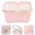 thumbnail image 4 of 3pcs Small Toy Basket Plastic Baskets with Handles Compact Desktop Sundries Basket, 4 of 6