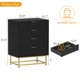 thumbnail image 2 of QinaQin Cómoda angosta de tela con 4 cajones, organizador compacto para recámara, clóset o sala, también funciona como buró moderno, 2 of 7