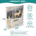 thumbnail image 5 of Deers Pines Trees Leaves 3 Ring Binders 1.5 inch Hardcover File Folders with Interior Pockets A4 Size Organizer for School Office Hospital, 5 of 8