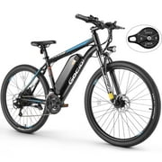 Gocio 26" Electric Bike, 350W Electric Bike for Adults 19.8MPH Electric Mountain Bike, LCD, Lockable Suspension Fork, 374.4Wh 36V Battery UL2849, 21-Speed Mountain E-Bikes Adult Electric Bicycle
