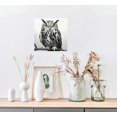 thumbnail image 4 of ARISTURING Black and White Owl Canvas Wall Decor Wild Animal Owls Picture Prints Poster Rustic Decor Artwork for Living Room Bedroom Bathroom Decorations Stretched 12x12 in, 4 of 5