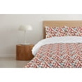 thumbnail image 4 of Ambesonne Abstract Down Alternative Quilt Comforter, Wavy Stripes Circles Motif, Twin, Cinnamon Pearl and Blue, 4 of 5