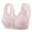 Gray, variant on Women's Bras Lightweight Print Pattern Wireless Lift Comfortable Soft Lingerie Comfortable Snap Closing Bra for Seniors Pink 36