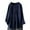 Blue, variant on Hiiyo Women's Plus Size Oversized Cotton Linen T-Shirt Long Sleeve Casual T Shirt, Pink XXXXXL