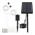 thumbnail image 1 of Bomba de aire hidropónica solar de inserción en el suelo, 3 velocidades, con oxígeno y energía solar para piscinas al aire libre., 1 of 14