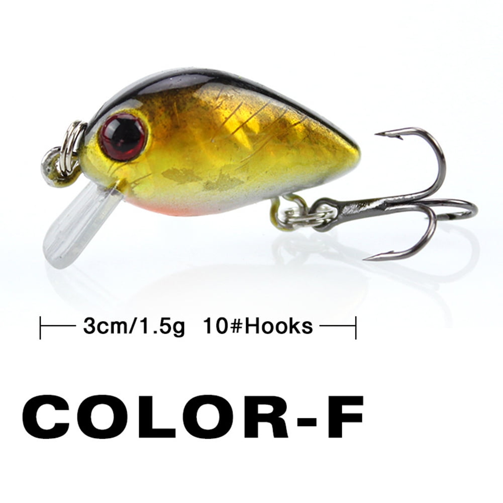 Tsurinoya 3Pcs 42mm 3g Crank Bait Fishing Lures Hooks Minnow Bass Fishing  Lures Artificial Bait - (Color: def 0029dw) : : Tools & Home  Improvement