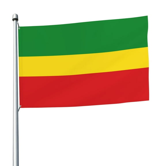 Rastafari Flag Flag 5x8 Ft Print Vivid Color Outdoors Indoors Light-Weight Polyester Flags