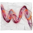 thumbnail image 4 of DESIGN ART Designart 'Tangled Pink Gold Waves' Abstract Throw Blanket, 4 of 5
