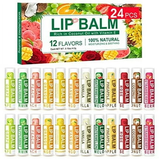 6PCS Fruity Flavors Rolling Ball Lip Oil Set, Moisturizing Lip