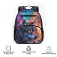 thumbnail image 6 of KUIFORTI Cool Wolf Toddler Backpack for Boys Kids School Bag with Multiple Storage Pockets Adjustable Straps Durable Polyester for Preschool Kindergarten Daily Use, 6 of 7