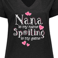 thumbnail image 4 of Inktastic Spoiling Nana Women's Plus Size V-Neck T-Shirt, 4 of 5