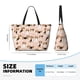 thumbnail image 4 of Fotbe Beagle Dog On Brown Bolsa de Viaje para Playa - Resistente al Agua, Bolsa Tote de Gran Capacidad y Ligera con 7 Bolsillos para Mujeres y Hombres, 4 of 7