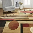 thumbnail image 2 of Home Dynamix Tribeca Jasmine Contemporary Geometric Area Rug, Brown/Red, 5'2"x7'2", 2 of 7