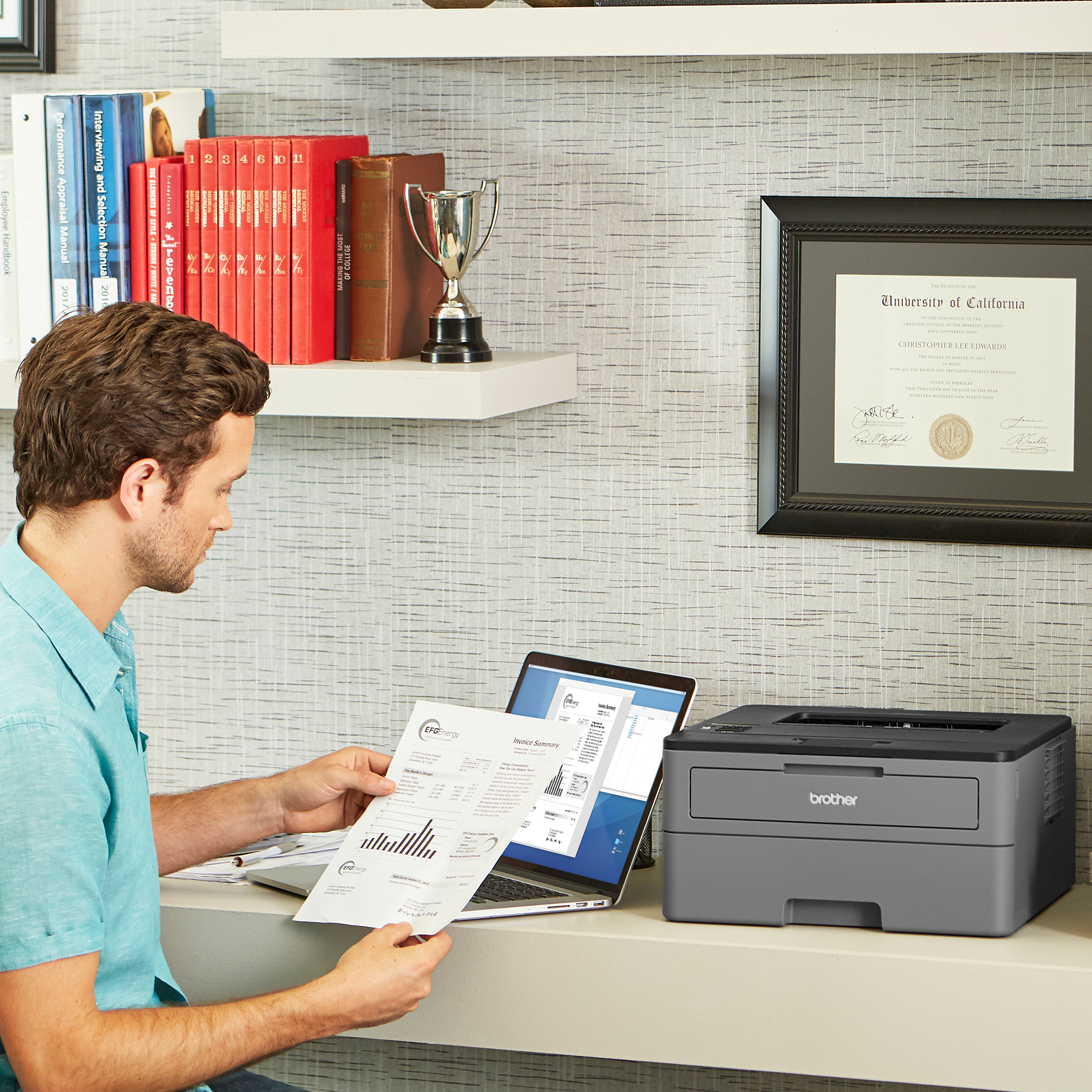 Brother HL-L2305W Compact Mono Laser Single Function Printer with Wireless and Mobile Device Printing¹, Restored - image 6 of 6