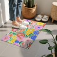 thumbnail image 4 of Pioneer Flower Floral Print Pattern Door Rugs,Washable Non Slip Door Mats Indoor,Decorative Door Mats,Entry Mat Indoor for Entrance,Bedroom,Kitchen,Bathroom,16"x24", 4 of 6