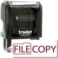 thumbnail image 1 of Self-Inking File Copy with Folder Stamp, Trodat Printy 4911, Press and Print Stamping, Impression Size 5/8" x 1-1/2", Up to 10,000 Impressions - Burgundy Ink, 1 of 10