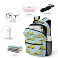 thumbnail image 4 of Cartoon Engineering Car Camping Backpack Durable Laptop Canvas BagsBusiness Daypack for Men Women, 4 of 6