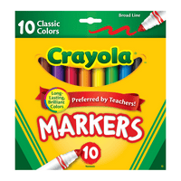 Deals on 10 Count Crayola Broad Line Art Markers