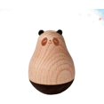 thumbnail image 5 of Panda Wooden Wobbler Crafts Wobbling Chiming Rolling Baby Toy para escritorio junto a la cama, 5 of 5